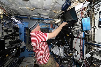 Work in american segment ISS