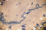 Река Евфрат на границе Сирии и Ирака