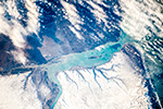 Зимняя дельта реки Санта Круз, Аргентина