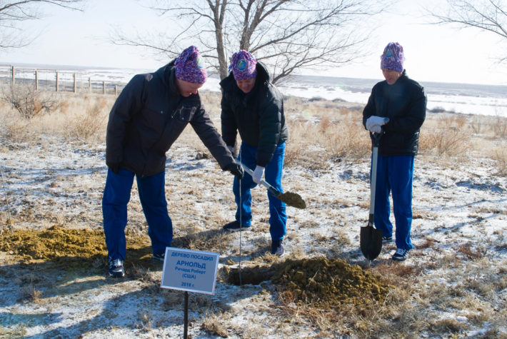 Tree Planting Tradition of the Cosmonauts Continues with Space Station Mission