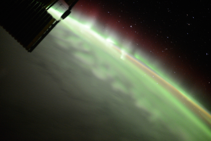 Aurora over the South Pole