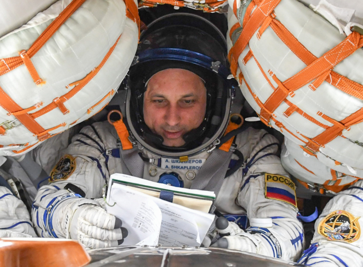 The Soyuz MS-07 Crew Prepare for Landing