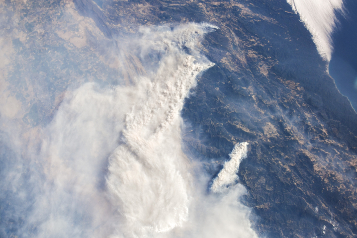 California Wildfires from the ISS