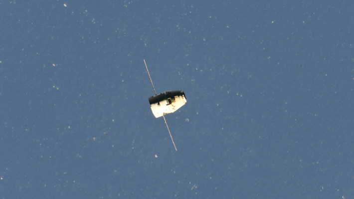 August 3. SpaceX Dragon Cargo Ship undocked from the ISS